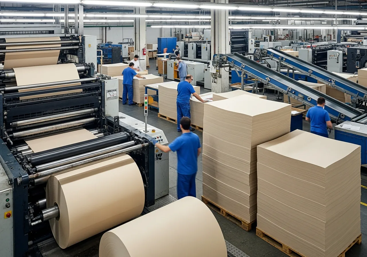 Bulk printing orders illustration